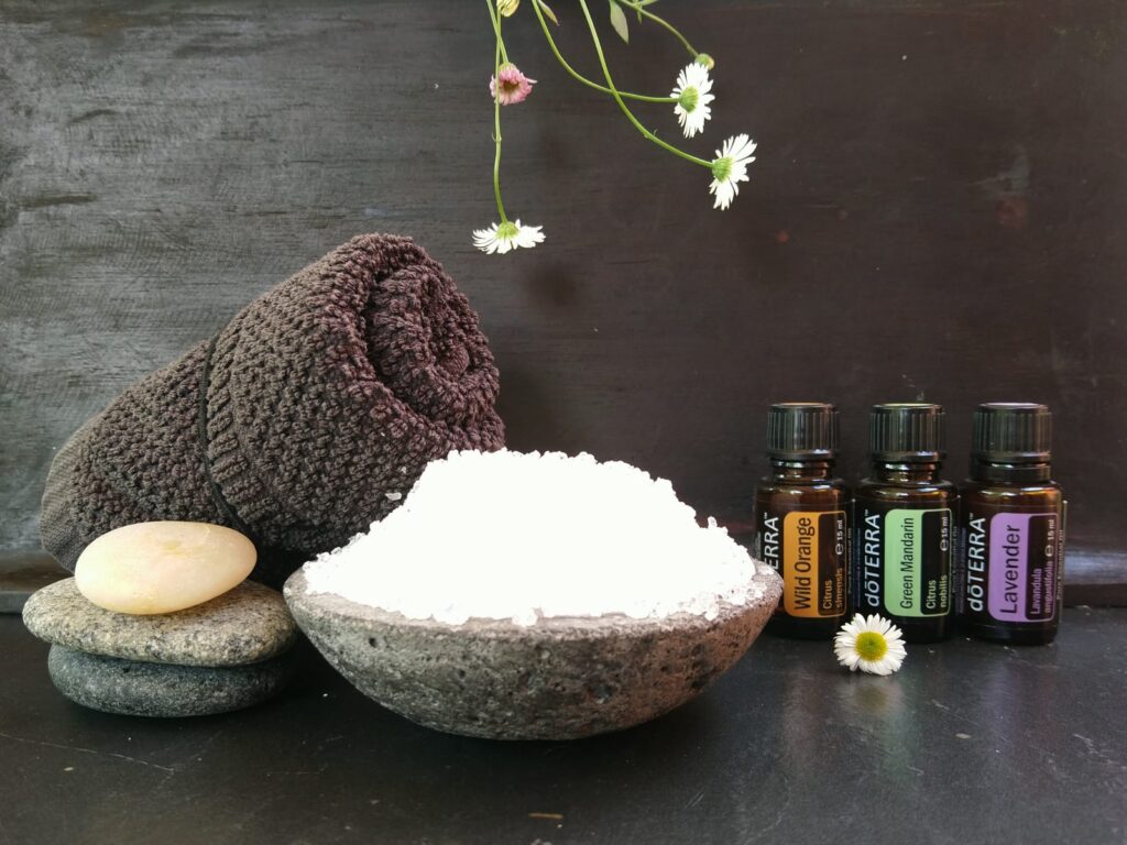 Salz- Öl- Massage